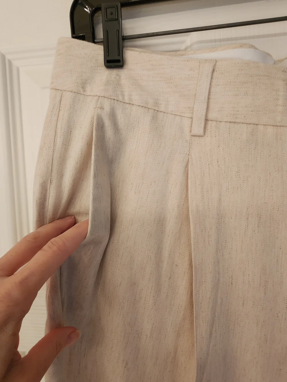 SCOTCH & SODA Amsterdam Summer Edition Viscose Blend In Heather Cream Size 34/28